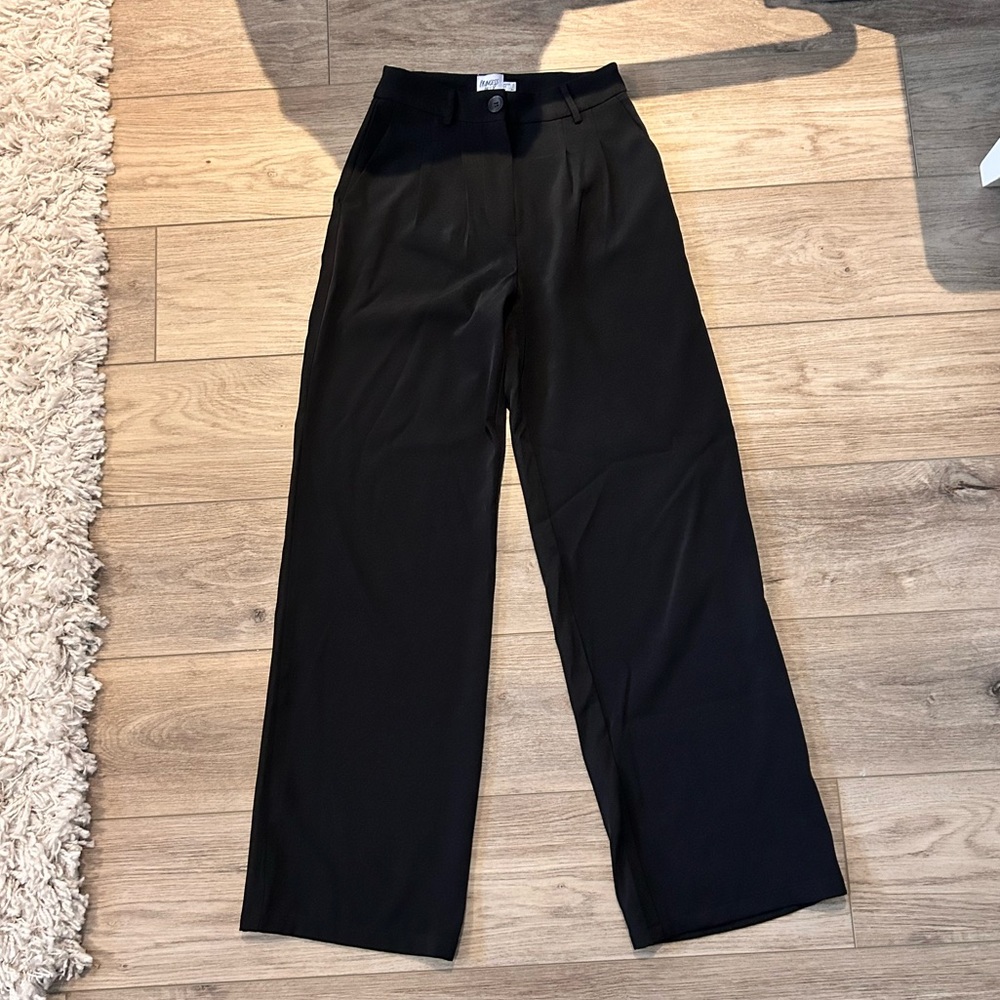 Princess Polly Archer Pants Black